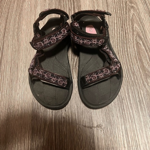 Teva Black and Pink Adventure Sandals - Picture 1 of 11